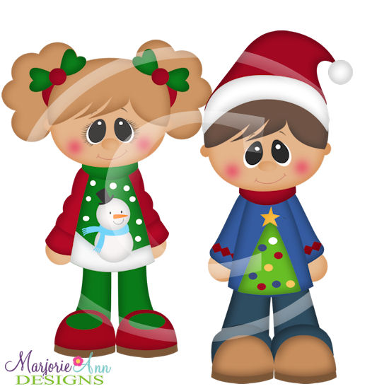 FREE-Ugly Sweater Kids SVG Cutting Files Includes Clipart - Click Image to Close